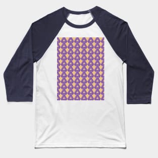 3 rectangular bars that are arranged in a purple triangle Baseball T-Shirt